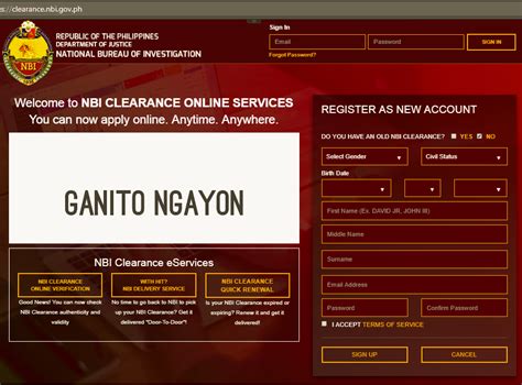 clearance.nbi.gov.ph registration|clearance nbi gov ph online.